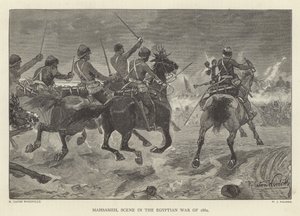 Mahsameh、1882年のエジプト戦争のシーン 作： Richard Caton Woodville junior